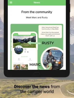 StayFree Vanlife Camping Sites android App screenshot 1